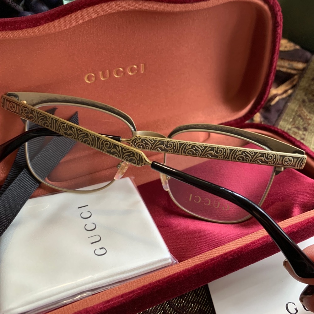 ⛔️SOLD⛔️ DO NOT BUY⛔️Authentic Gucci 49 Metal /Acetate optical glasses - Picture 4 of 12